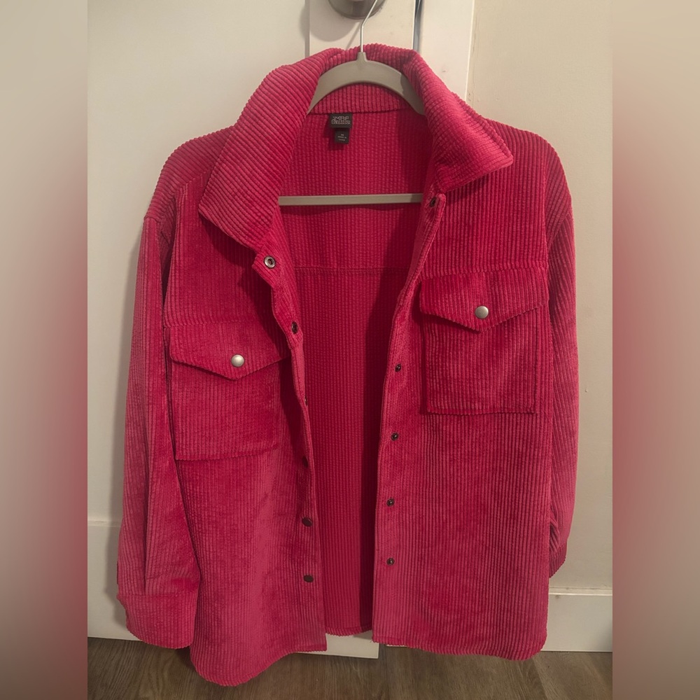 Women's Pink Corduroy Jacket